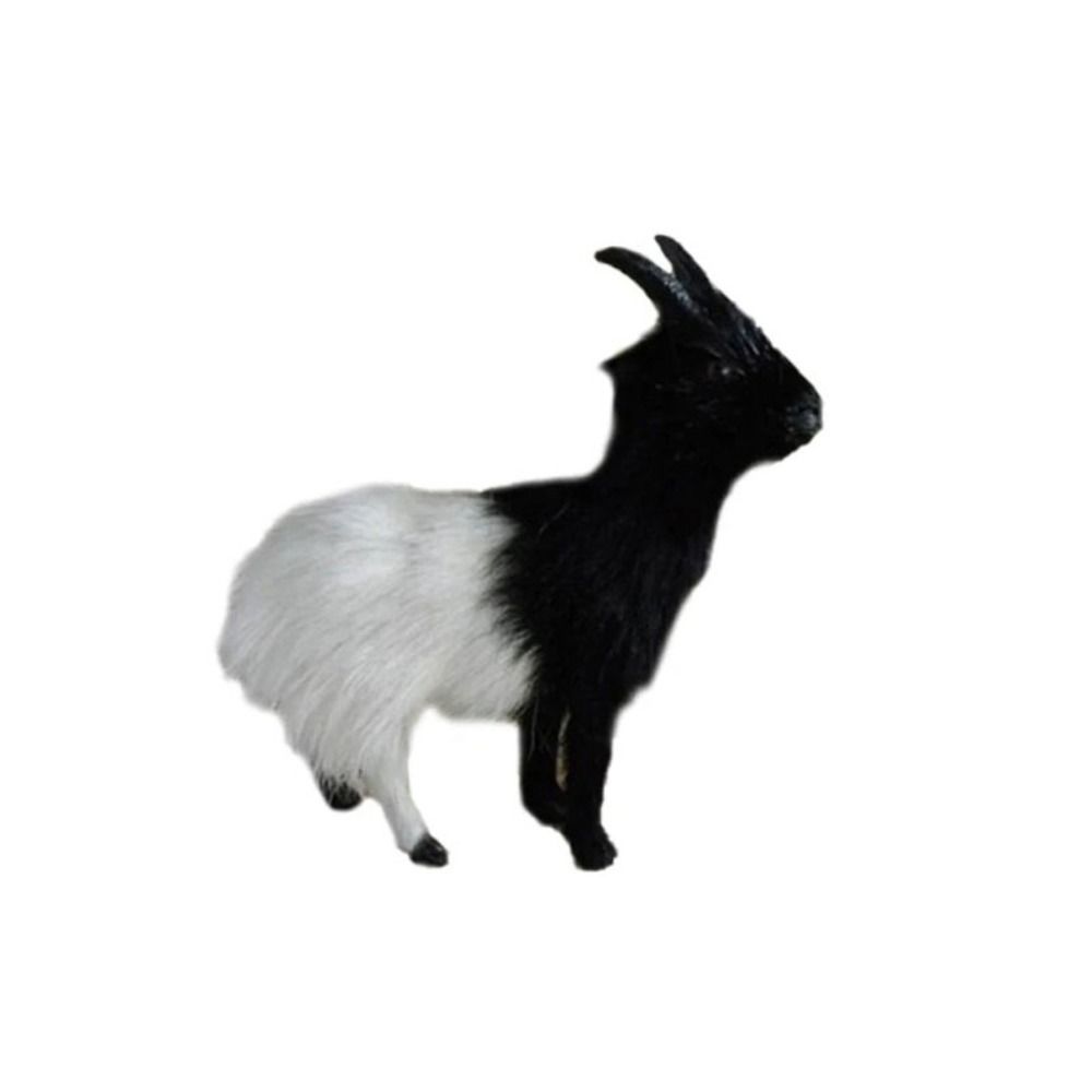 Simulation Goat Plush Toys Creative Goat  Figurine Ornament Goat Plush Doll  Farm