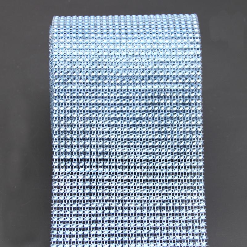 Модная ромбовидная сетка, обертка для торта, ролл, блестящая лента со стразами, свадебный декор, украшение для вечеринки