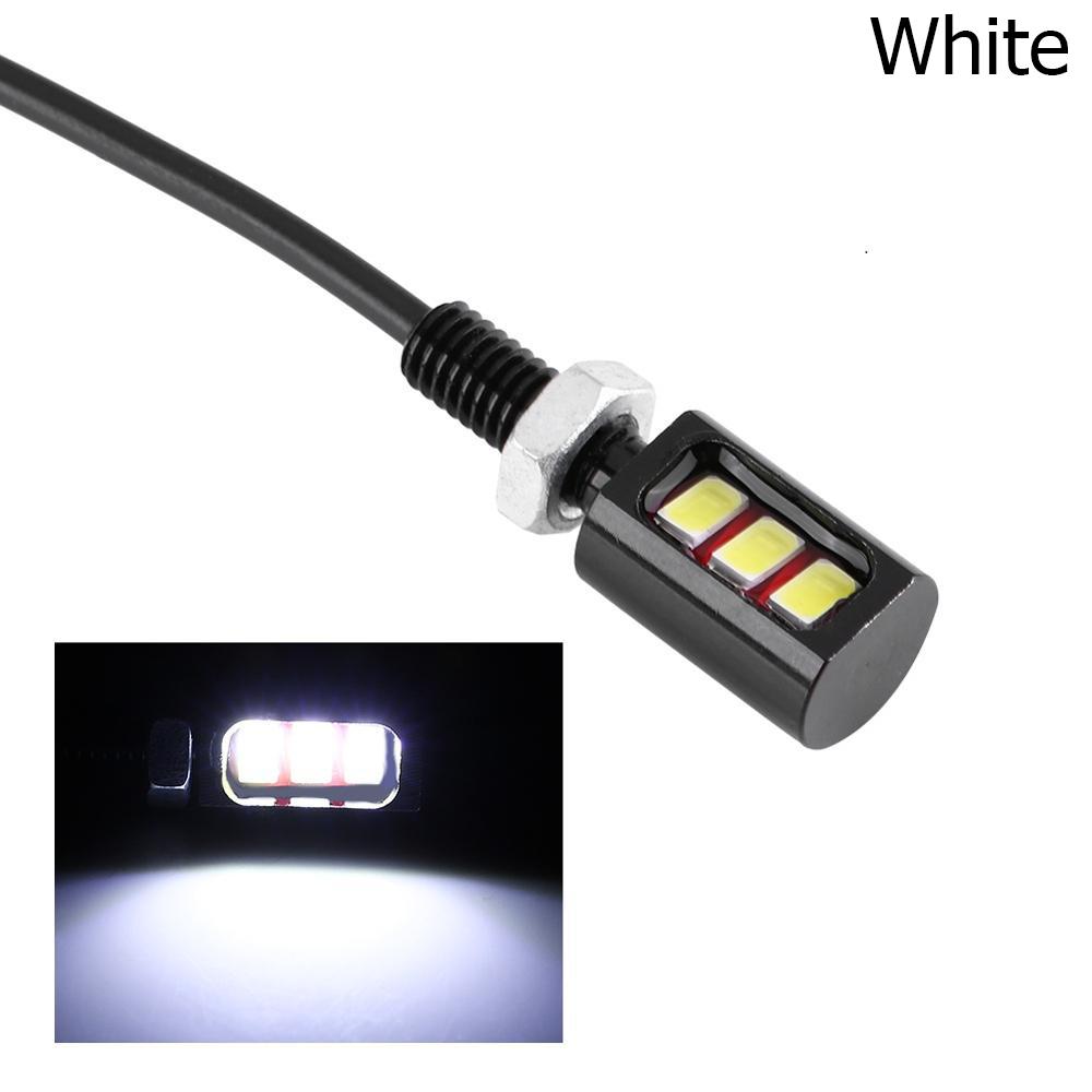 2Pcs Bulb Auto 12V Lamp 3 LED Car Motorcycle Light License Number Plate