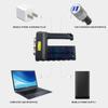 Лампы Солнечные 8 светодиодов Зарядка Ручной фонарик USB-зарядка Портативная лампа 4 режима яркого освещения Наружный Кемпинг Прожектор
