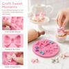 Small Bow Shape Bowknot Silicone Mold 3D Shape Candy Decoration Mold  Cupcake Candy Topper
