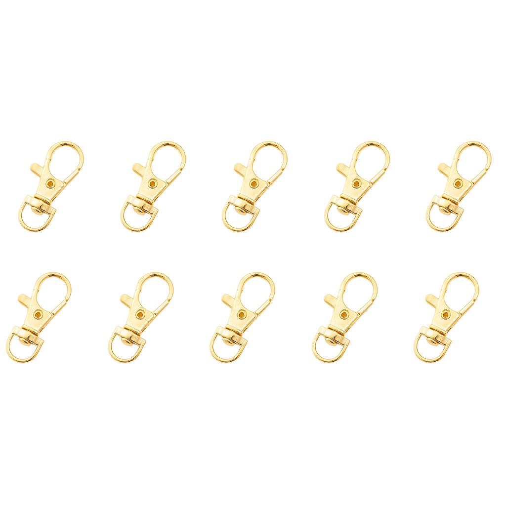 10 шт. Крючки-застежки-лобстеры, поворотные застежки, карабин для брелка, ювелирных изделий, рукоделия, ожерелья, сделай сам 31 34 36 37 мм