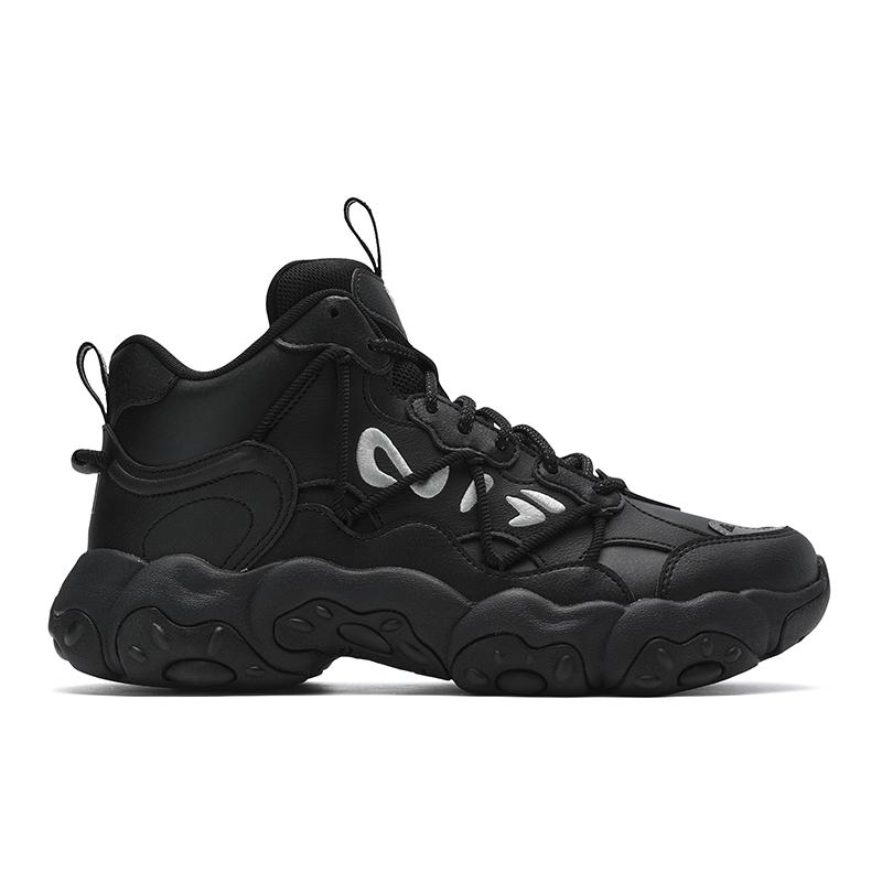 Fila Жидкость Кошачья Лапа 6 Средние Удобные Универсальные Легкие Прочные Полувысокие Повседневные Туфли Мужские Повседневные Туфли Черные F12M511115FBK
