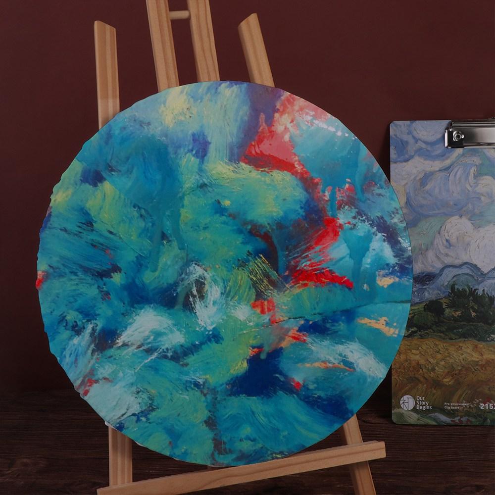 Cotton Painter Oil Paint for Artist Wooden Circle Canvas Painting Board Picture Frame Drawing Board