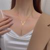 Длинное сексуальное колье-цепочка с подвеской в форме буквы V для женщин, золотистого цвета, Звеньевая цепь, Вечерние украшения, Модные аксессуары, Подарок на день рождения