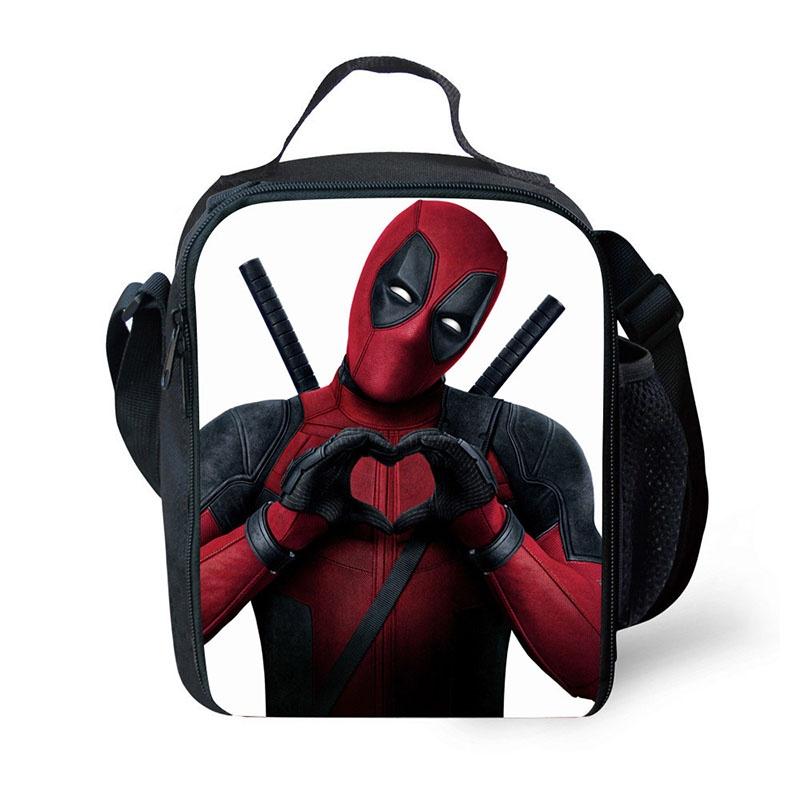 Deadpool Student Insulated Backpack With Large Capacity And Adjustable Shoulder Strap