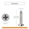 Stainless Steel Flat Head Self-Drilling Screws