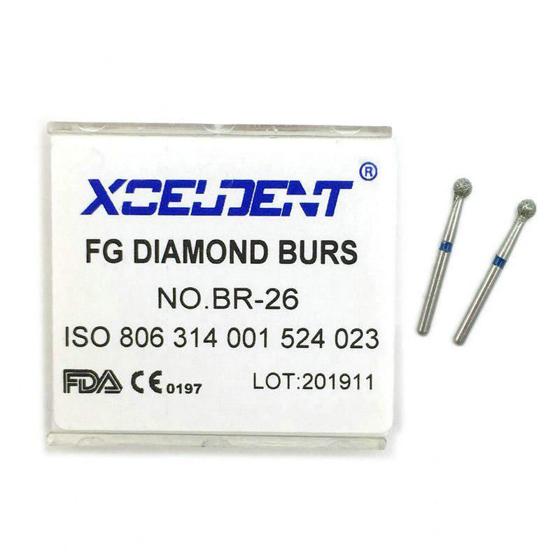 10 шт., стоматологические боры FG, 1,6 мм, стоматологический инструмент, стоматологическая лаборатория, высокоскоростная алмазная полировка, средняя дрель BR-26