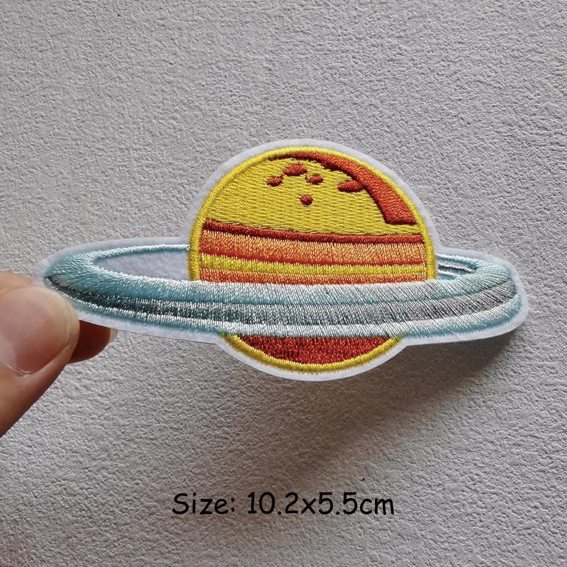 DIY UFO Patch Iron On Patches On Clothes Heat-adhesive Embroidered Patches For Clothing Alien Patch For Clothes Jackets