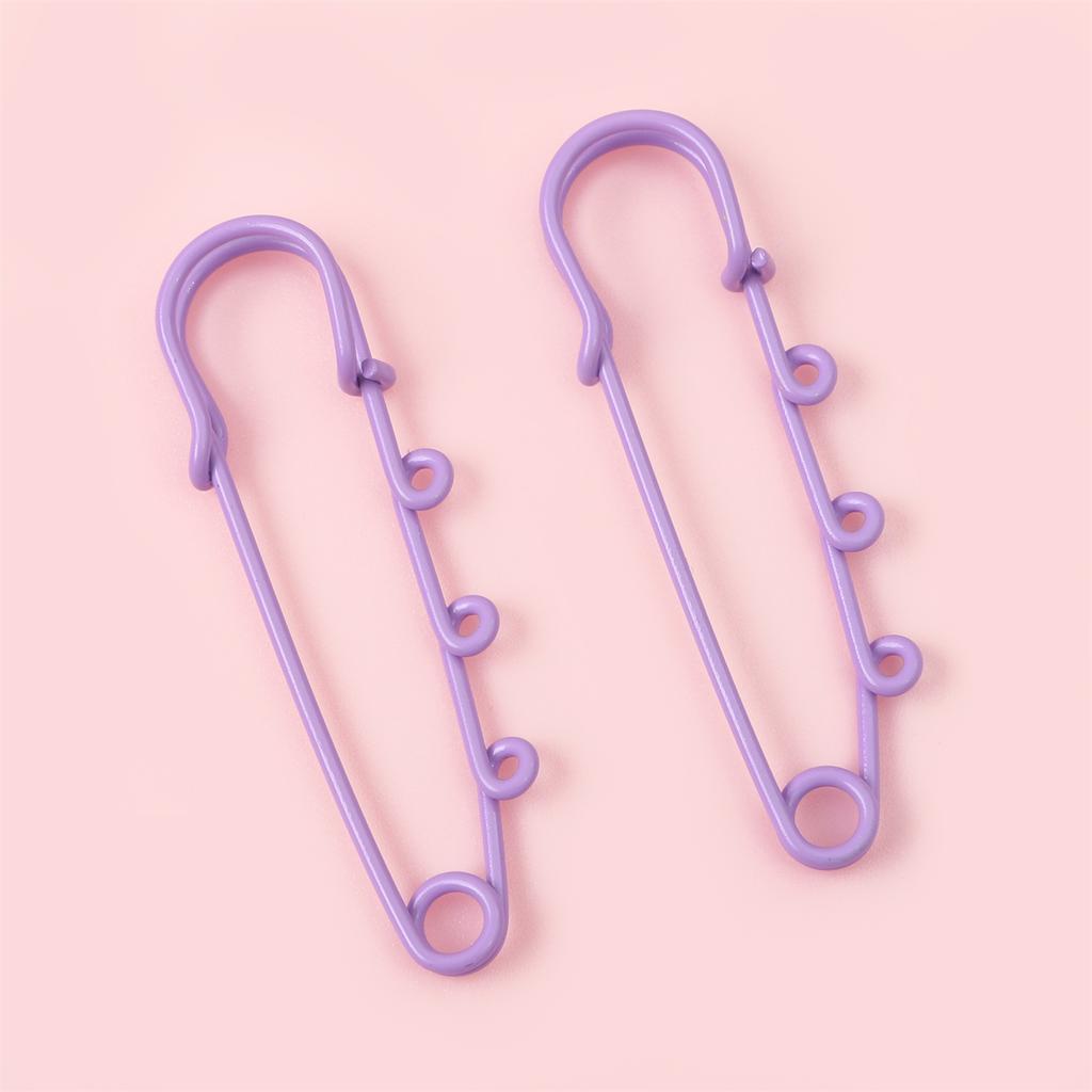 2/5Pcs Colorful 3 Holes Pins Brooch for DIY Making Decorations Clothing Fixator Supplies Accessories