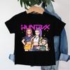 Новая детская футболка KPop Охотники на демонов Мальчики Саджа Мультяшные мальчики Круглый вырез Принт Модный повседневный топ Детская футболка Одежда для детей