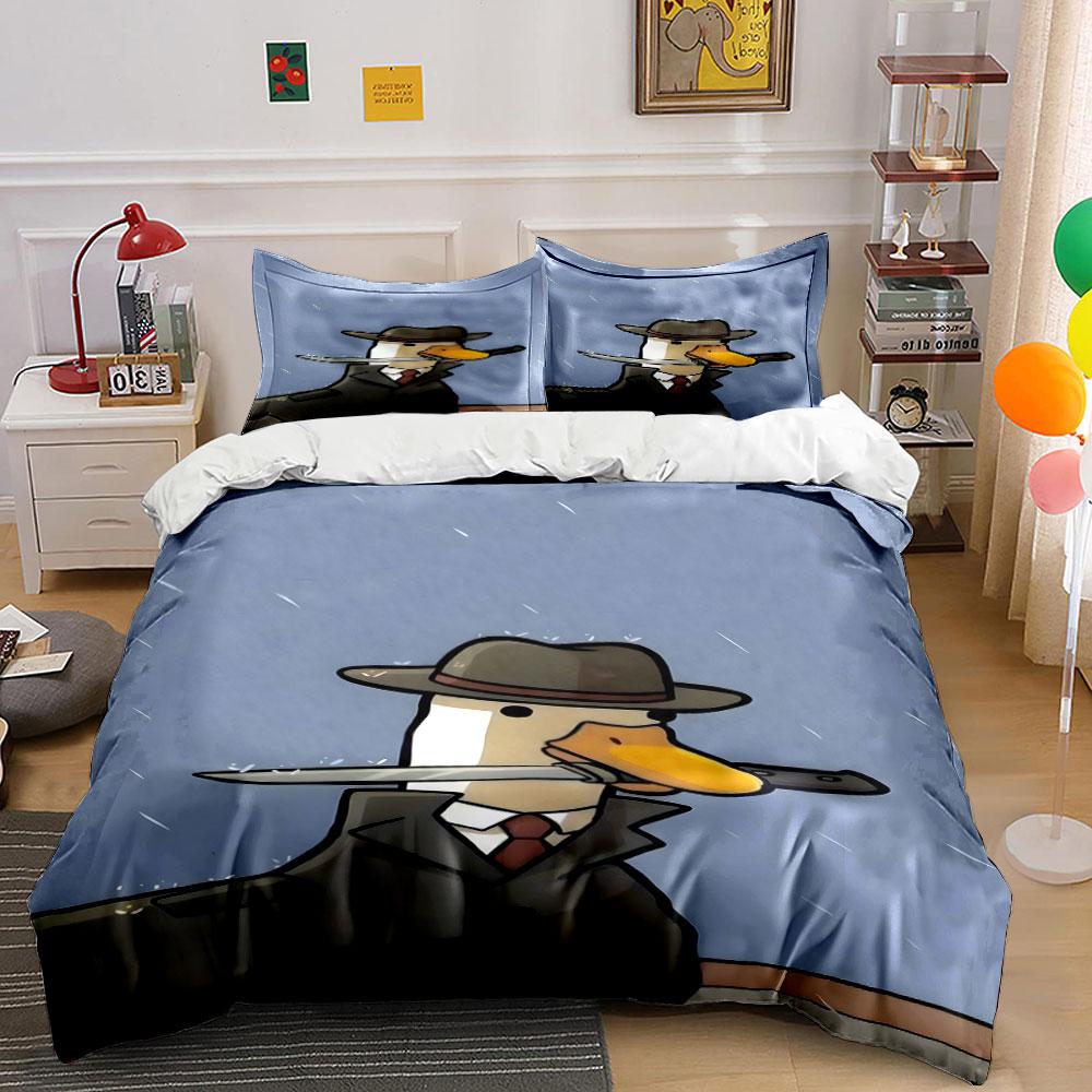 Duck in detective attire. Bedding sets Duvet cover sets Duvet covers Pillowcases(1 * Duvet Cover 2 * Pillowcases without duvet insert)