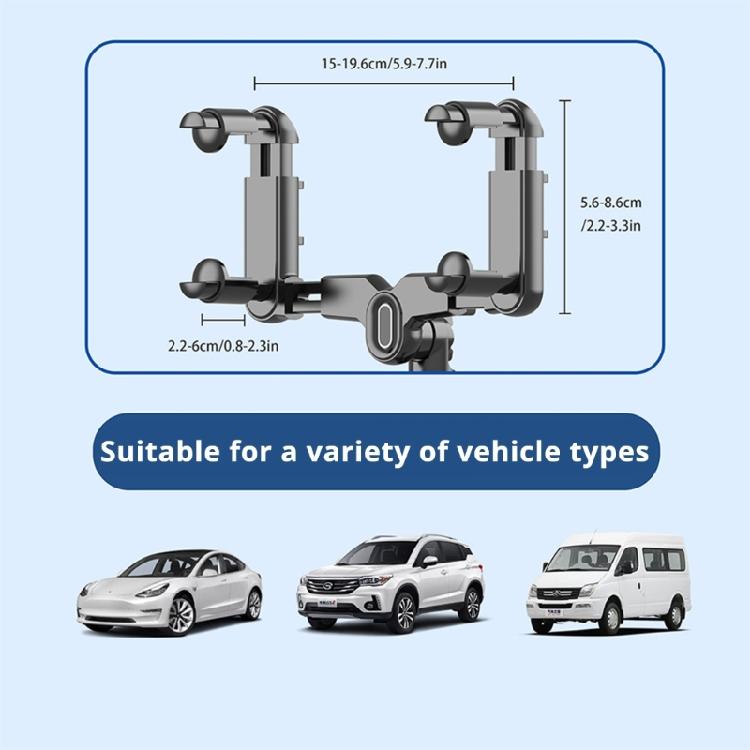360 Degree Adjustable Car Mount Bracket for Sports Cameras Rearviews Mirror Holder with Enhanceds Stability