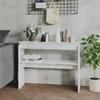 VidaXL Console Table High Gloss White 102x30x80 Cm Chipboard