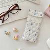 Sweet Cotton Glasses Storage Bag Lace Heart Lovely Eyeglasses Case Lightweight Lipstick Bag  Girls