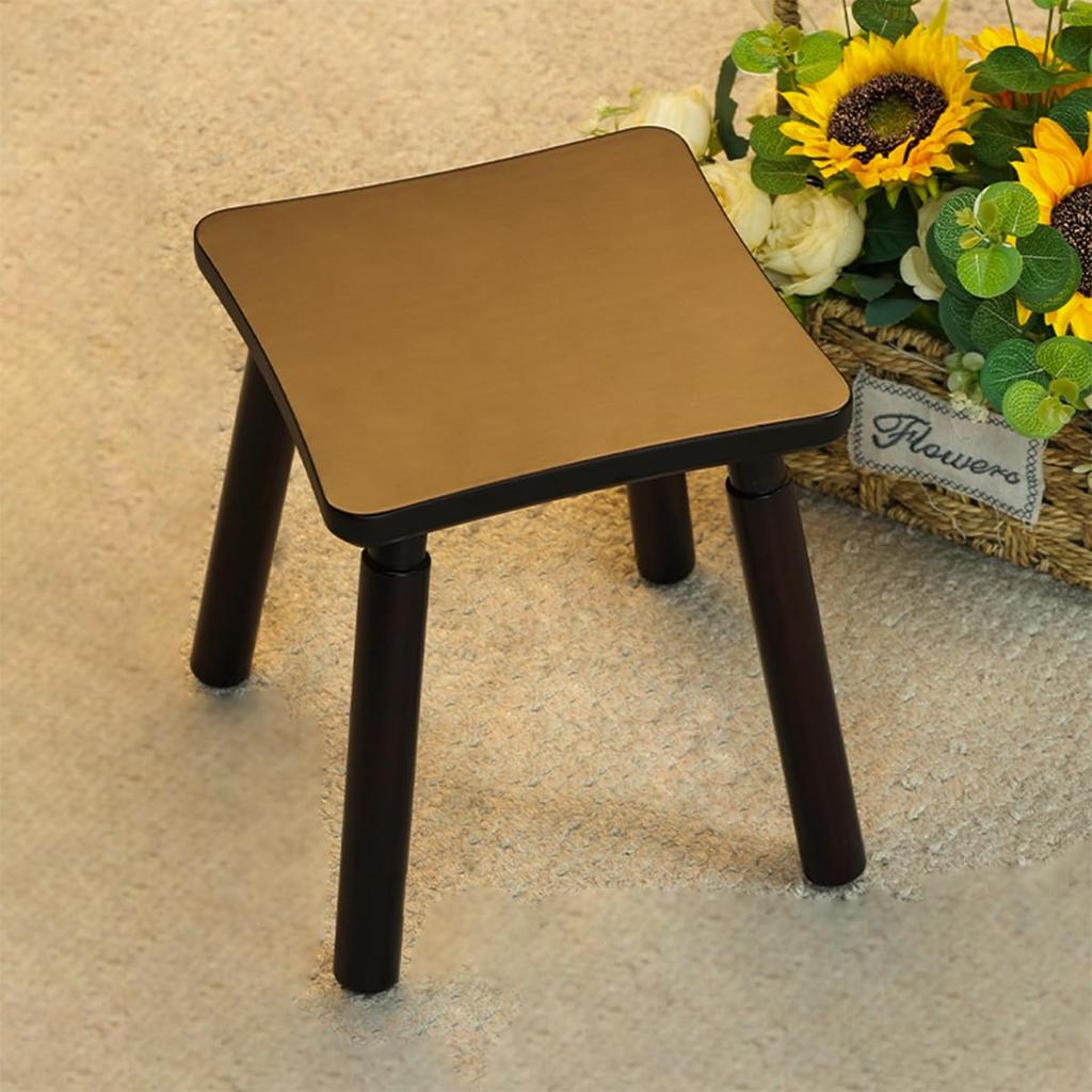Low Step Under Step Entryway Natural Bamboo Low Stool for Changing Small Indoor Mini Stool Stool, Stool, Footstool, Desk, Footrest, Ladder, Seat,