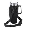 Water Bottle Bag Anti Slip Portable Double Layers Water Bottle Holder with Handle Fit for Stanley 40 Oz Insulated Tumblers Black
