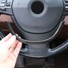 Для BMW 5 серии F10 520 525 2011-2017 ABS Карбоновое волокно/Серебристый Накладка на полосы рулевого колеса автомобиля Наклейка-отделка Автоаксессуары