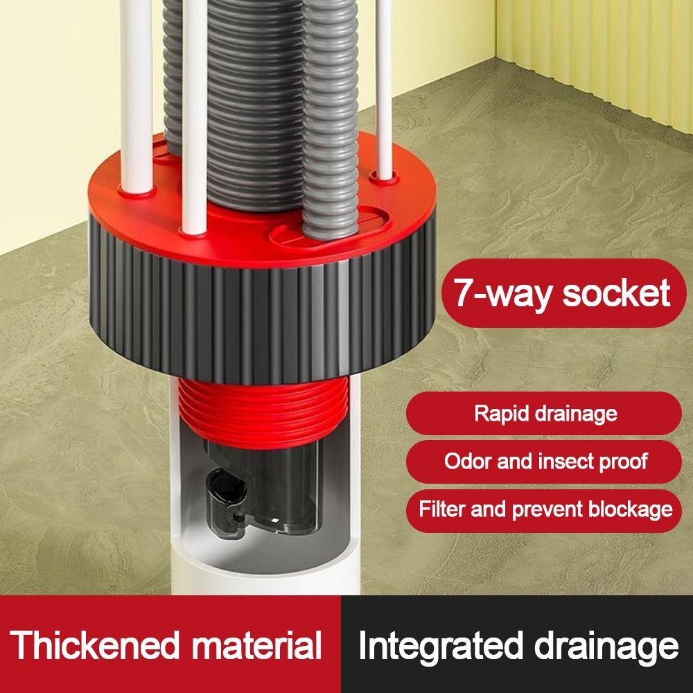 Кухонная раковина с защитой от запаха, канализационная ветка, дренажная водопроводная труба, дренажные принадлежности для стиральной машины