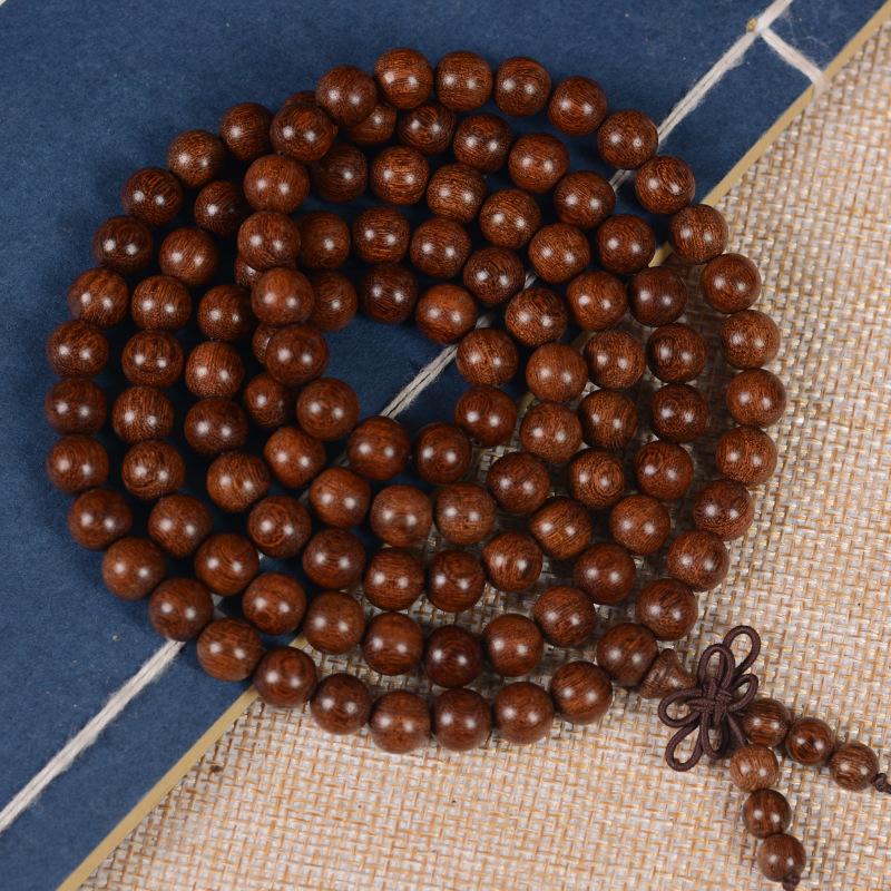 Браслет из золотистого сандала 2.0, браслет из старого материала с деревянными бусинами Будды для мужчин и женщин, парные украшения, сандаловые четки, культурные украшения для игры