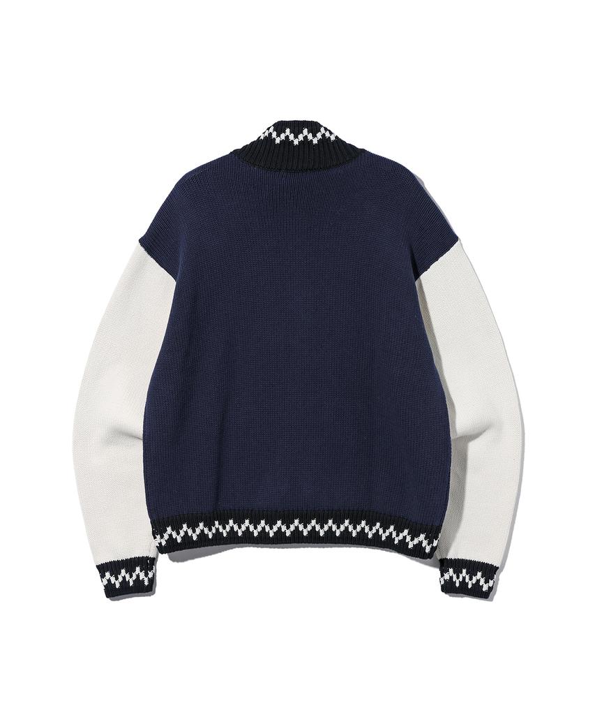 Унисекс вязаный джемпер UCLA 1919 Varsity [Темно-синий] (Ub9Gd43)