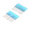 10Pcs Plastic Handle Stubby Mini Pocket Cross Flathead Screwdriver Tool