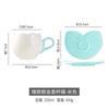 Ceramic Coffee Cup Creative European Coffee Cup And Saucer Set Small Fresh Ceramic Tea Cup Drinking Cup Breakfast Cup