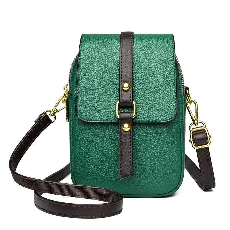 Модные дизайнерские сумки через плечо из искусственной кожи для женщин, сумки и кошельки в стиле ретро для женщин, сумки-мессенджеры для мобильных телефонов