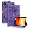 Подходит для Redmi Pad 8,8 дюйма, плоский кожаный чехол, матовый контрастный цвет, кожаный чехол-визитница с рисунком кошки и цветущей вишни, однотонный для Pad 2 SE.