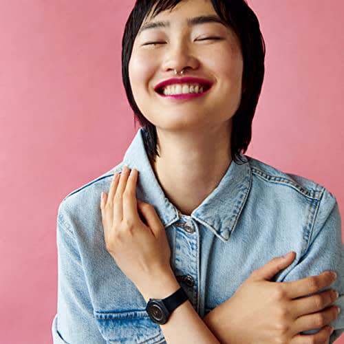 Swatch CARICIA NEGRA SKIN Classic Watch, Black, SS09B100