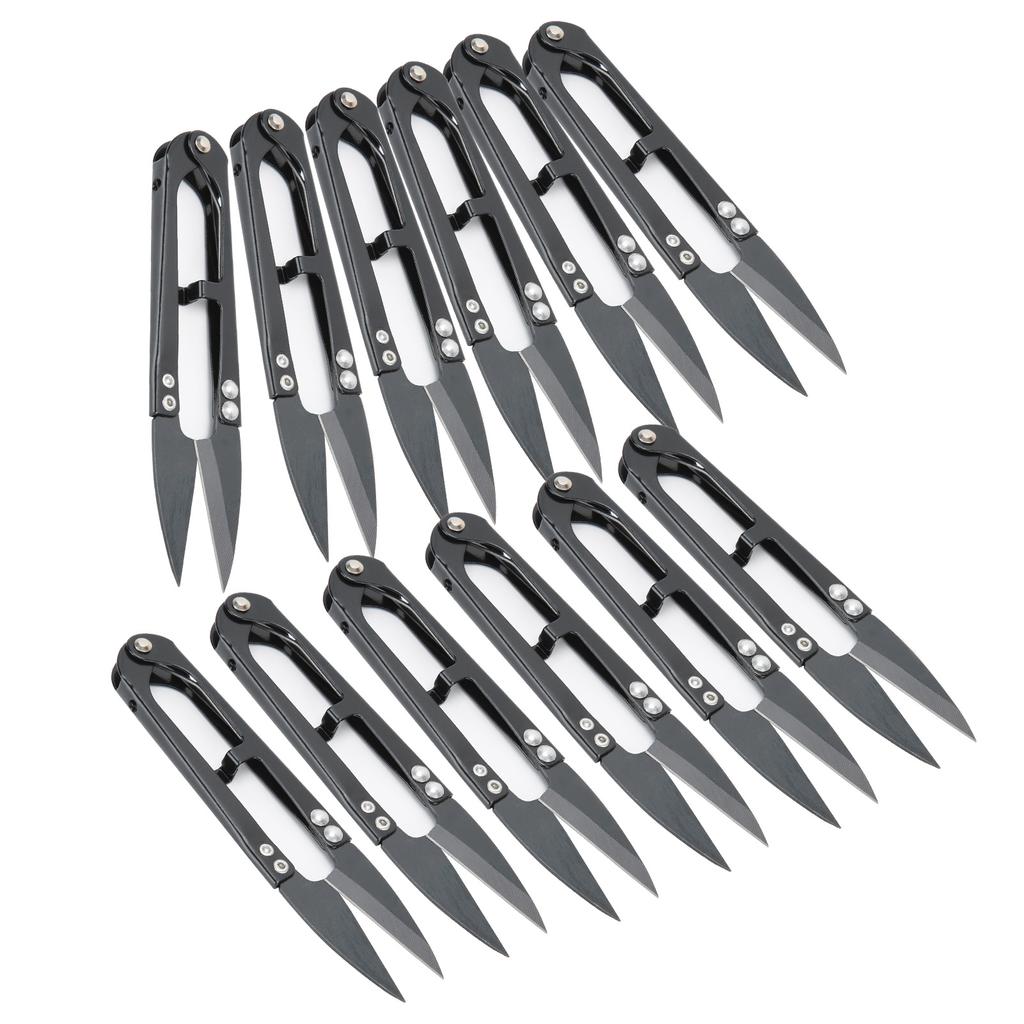 12 шт. пружинных ножниц для пряжи UShaped SK5 из высокоуглеродистой стали для вышивки крестиком DIY Clipper