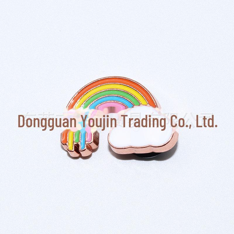 Пряжка для обуви со стразами и подвески-цветы для Crocs