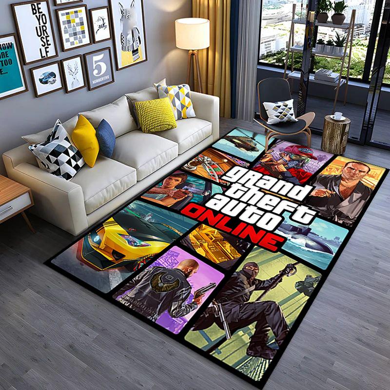 Grand Theft Auto Online: High-Octane Adventure carpet Suitable for all seasons Home Decor Fashion Christmas gifts Art