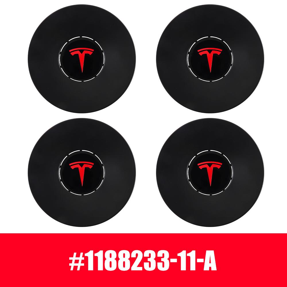 AAAIR1 4pcs 20 Inch Auto Styling For Tesla Model Y Car Wheel Center Hub Cap Badge Cover Tire Center Hubcaps Covers Decor Accessories
