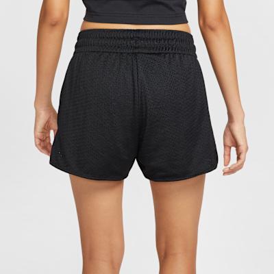 Women's Shorts Nike Sports Shorts Women's 010 Black/Dune White Moderate Knitted Shorts