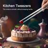 LMETJMA 2 шт. кухонные пинцеты из прочной нержавеющей стали для еды, щипцы для шеф-повара, щипцы для барбекю, гриля, приготовления пищи JT349