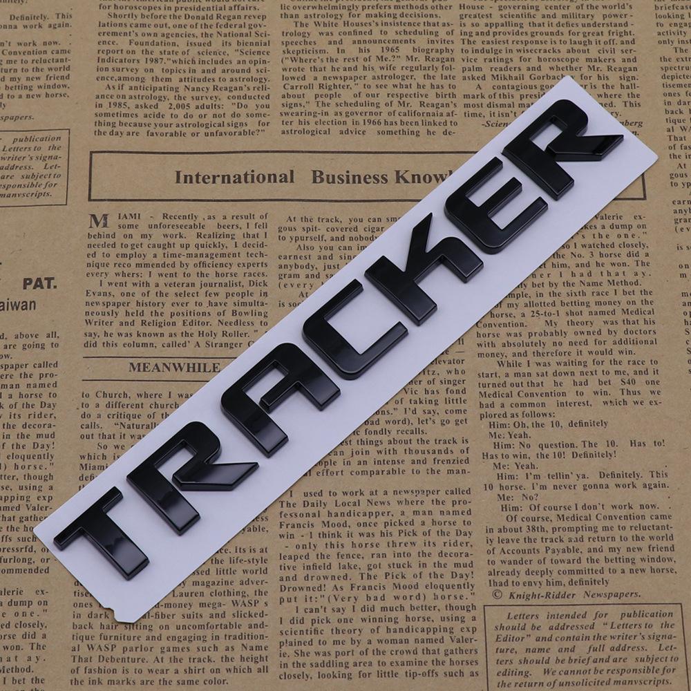 Chevrolet TRACKER ABS Car Rear Letter Logo Sticker Rear Bumper Tail Door Trunk Sticker Car Emblem sticker styling Accessories