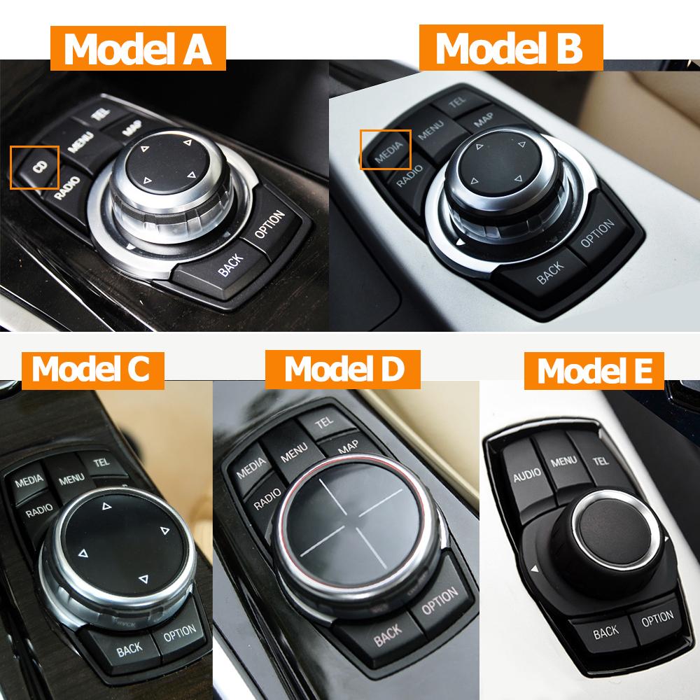 Car Central Console CIC IDrive Multimedia Mouse Keys Menu Knob Button Cover For BMW F20 F22 F30 F34 F36 F10 F02 F06 F25 F15 F16