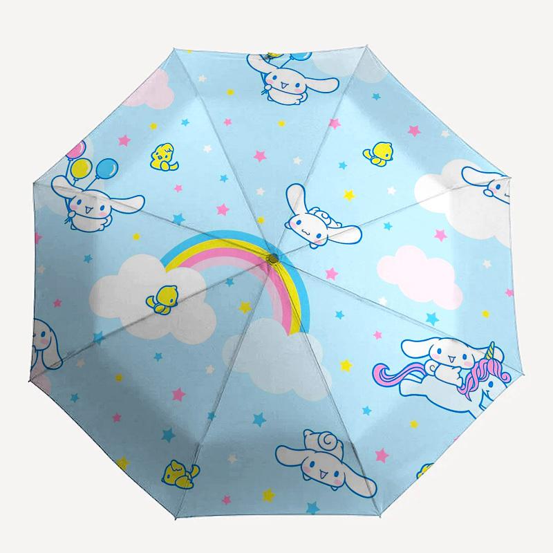 1pc Cinnamoroll Fantasy SkyUmbrella with Plastic Handle,Suitable for All Seasons Home Travel Outdoor UmbrellaSanlio149