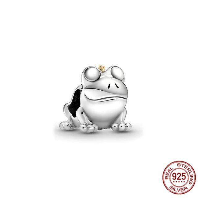 Очаровательная бусина подходит для оригинального браслета/серьг/ожерелья из стерлингового серебра 925 пробы, ювелирное украшение в виде гриба Нини, кролика, мудрой совы, лисы