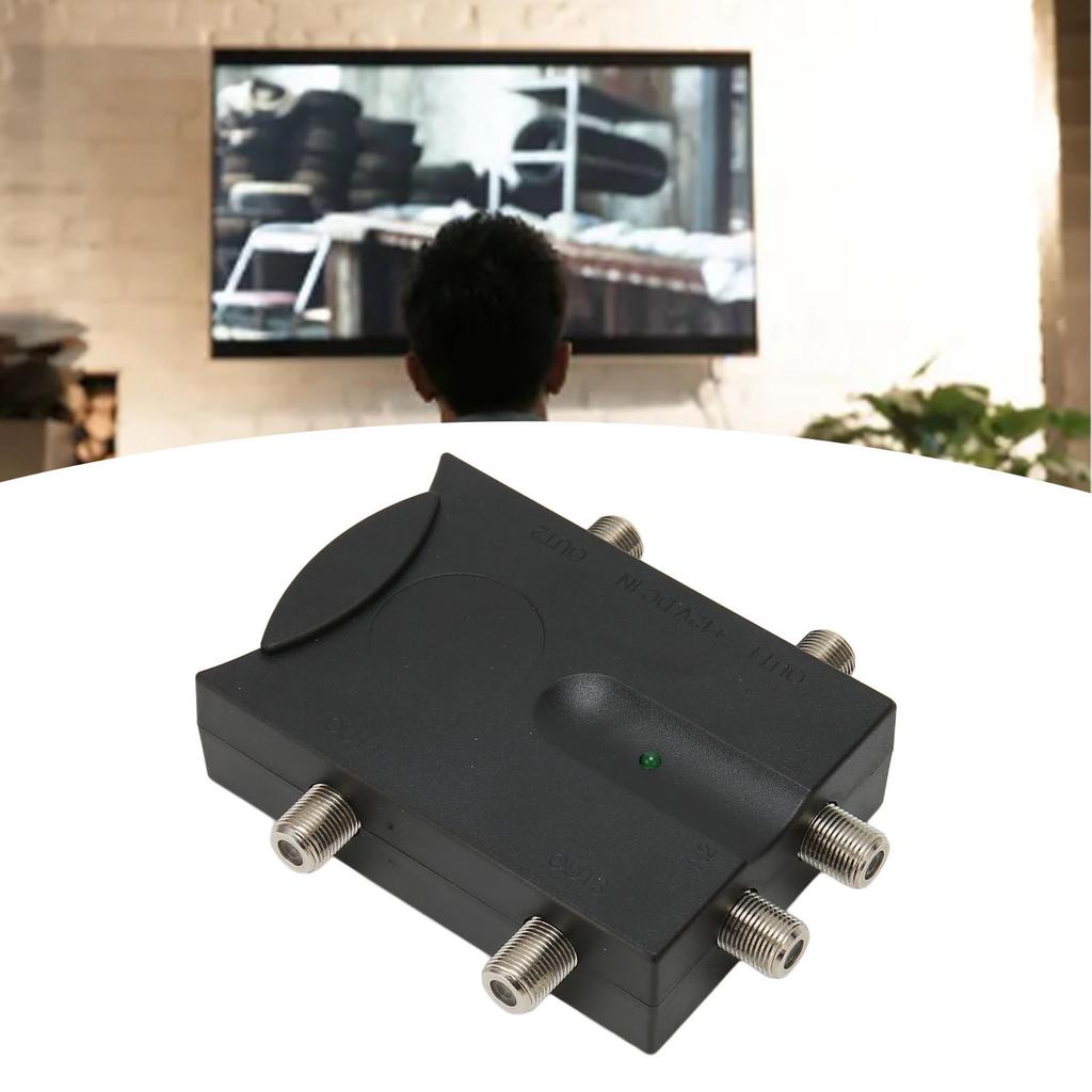 Усилитель ТВ 2 в 4 выхода без потерь двунаправленный усилитель ТВ сигнала с высоким коэффициентом усиления для антенны кабельного ТВ