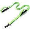 Dog Leashes Outdoor Travel Dog Training Chain Heavy Duty Double Handle Lead for Greater Control  Training Dual Handle