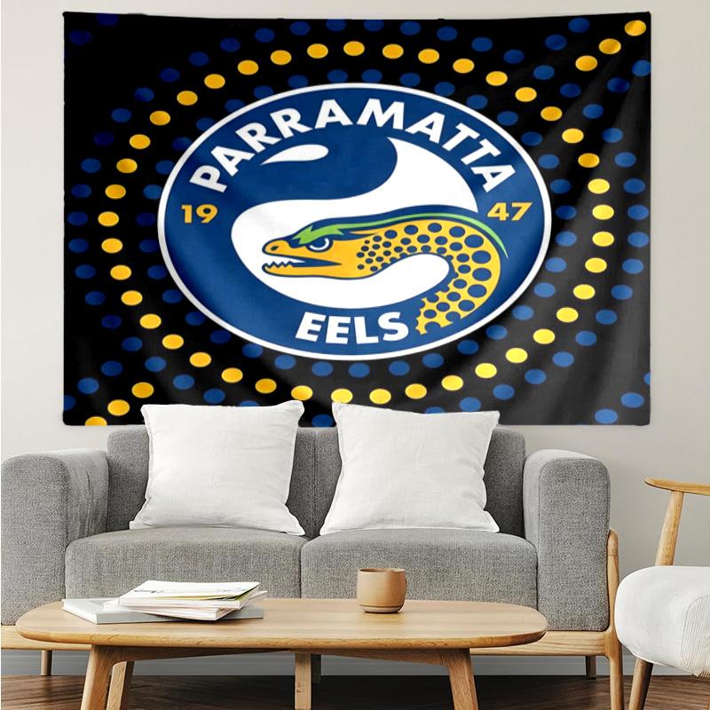 Parramatta Eels Flag Wall Hanging Tapestry Wall Cloth Tapestries Decor Wall Bedroom Decoration