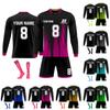 Personalised Shirts Kit Mens Girls With Name Number Custom Football Jerseys For Boys Training Suit
