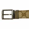Отличный ремень GUCCI Серебряная пряжка-булавка бежевая кожа мужской Б/У