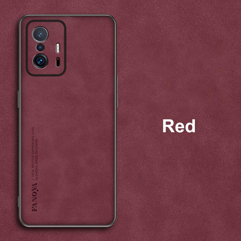 Чехол для Xiaomi Mi 11T Pro Роскошный чехол для телефона из искусственной кожи для Xiaomi 11T Pro Mi11T 5G Задняя крышка Матовый силикон Полная защита