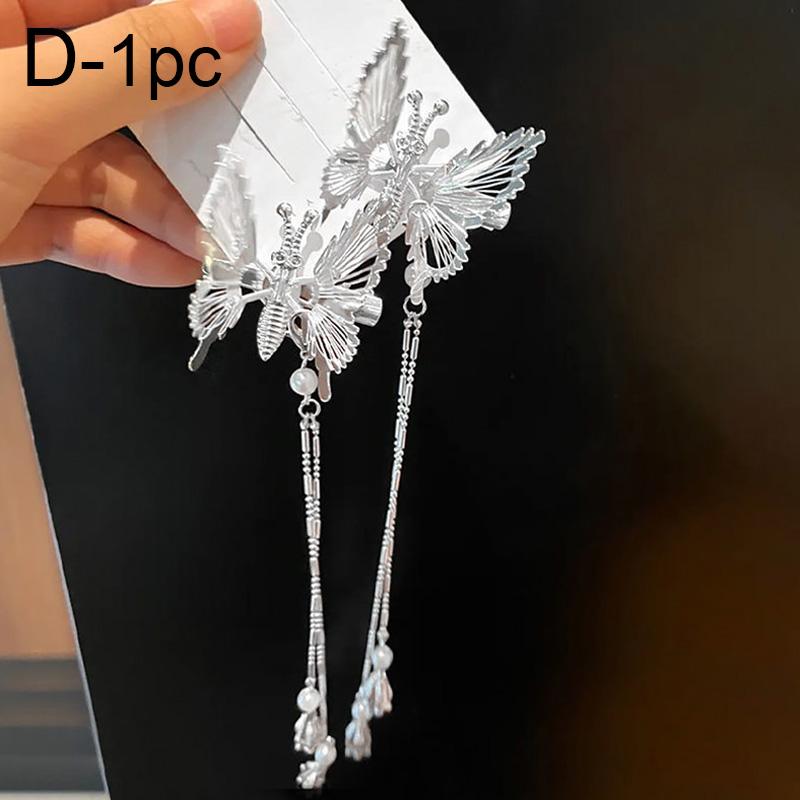 Butterfly Three-dimensional Tassel Hairpins Hair Pins Accessories Pins Ornaments Jewelry