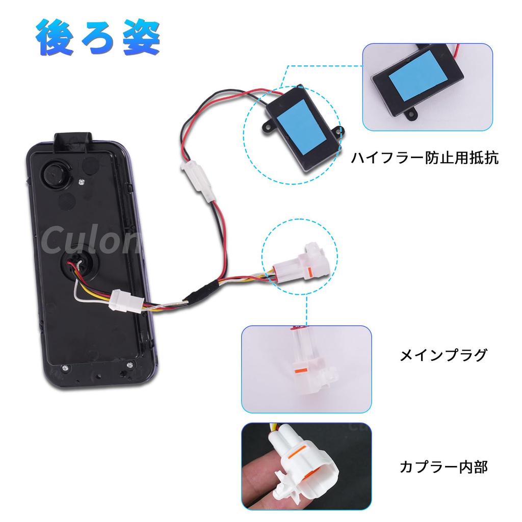 Culon Hijet Jumbo Series LED Taillights with and Flowing Turn Signals for September 2014 November 2021 Smoked Lens Truck/Daihatsu