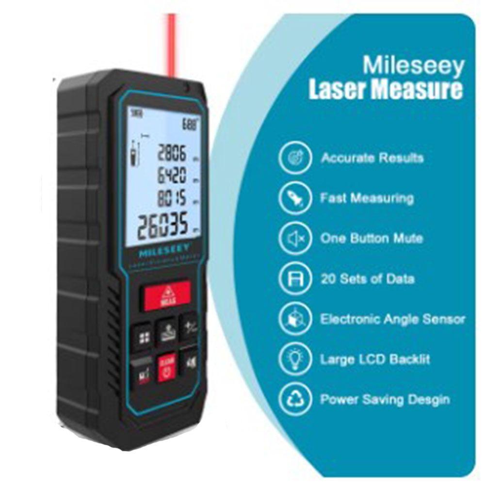 Цифровой лазерный дальномер 40M 60M 80M 100M Лазерная рулетка Лазерный дальномер Измерительный инструмент