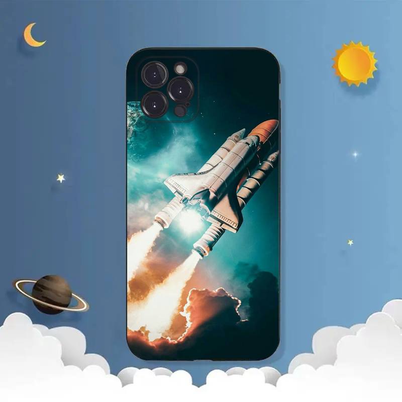 Чехол для телефона «Космическая ракета» для iPhone Samsung Galaxy Redmi Xiaomi Oppo OnePlus Note SA 7 8 9 10 11 12 13 14 20 21 22 23 53 54 Pro Max Ultra TPU Soft